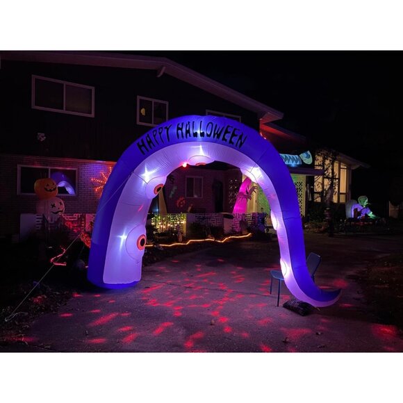 🆕8.5FT Christmas Inflatables Octopus Tentacles Light Yard Outdoor Decorations - Picture 1 of 15